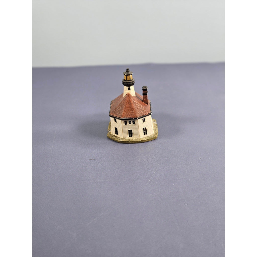 Lenox Eldred Rock Lighthouse Thimble Vintage Miniature Alaska Collectible
