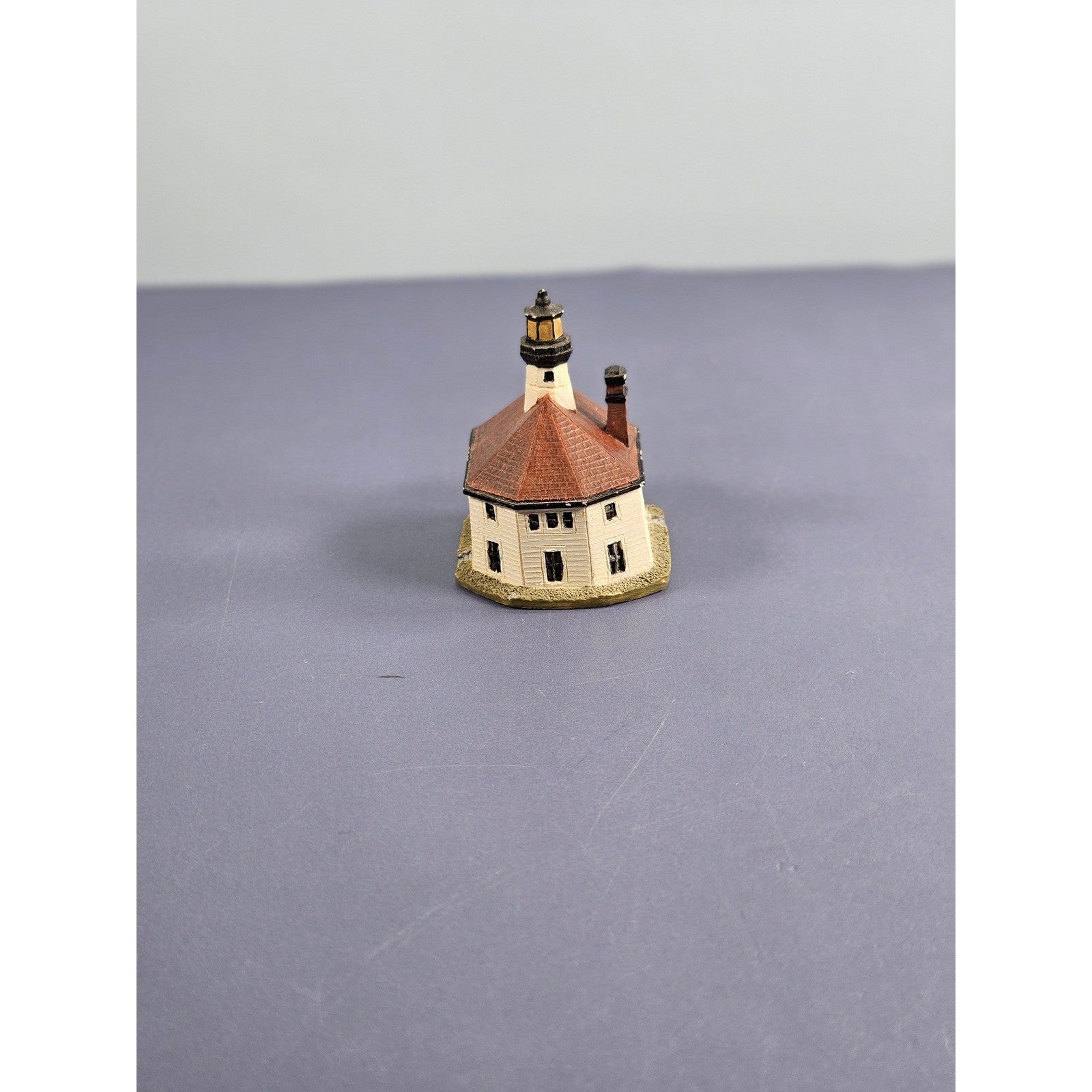 Lenox Eldred Rock Lighthouse Thimble Vintage Miniature Alaska Collectible