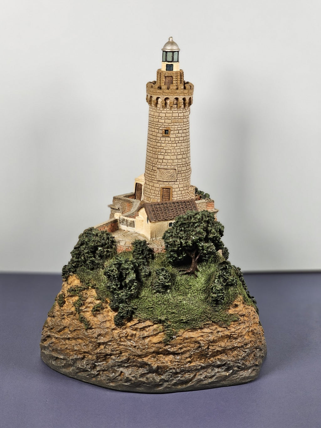 Danbury Mint Portoferráio Lighthouse Sculpture 5.5" Tall From Historic Internati