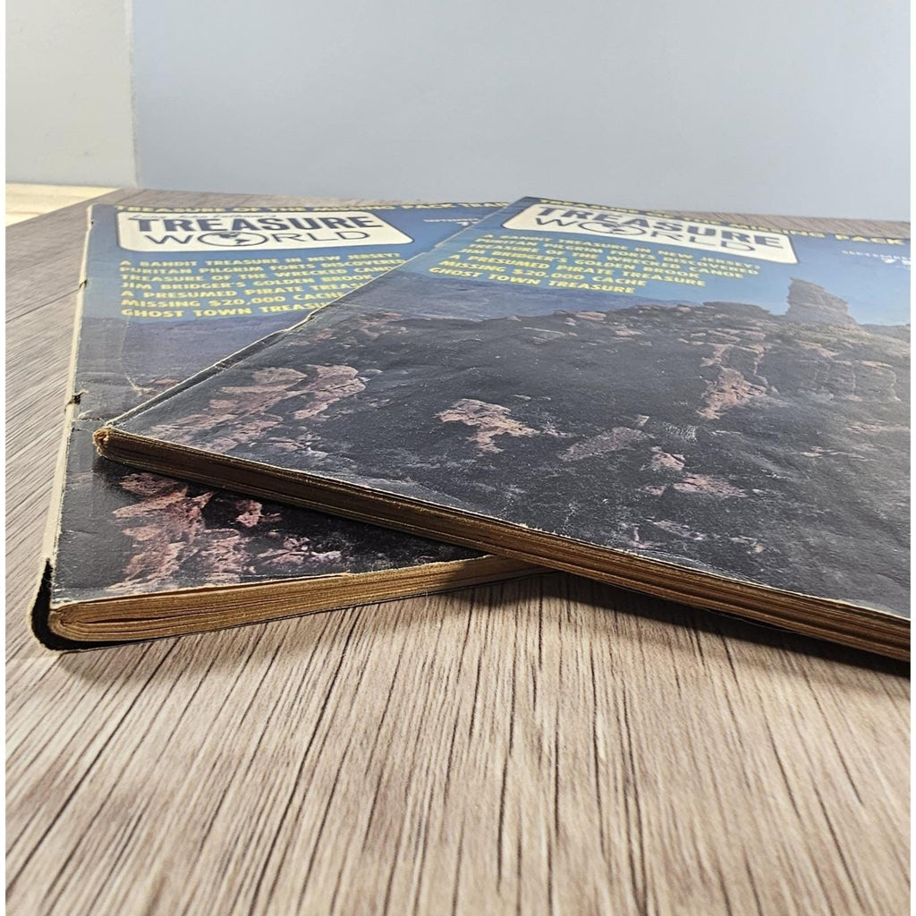 Vintage 1973 Treasure World Magazines Pair Long John Latham