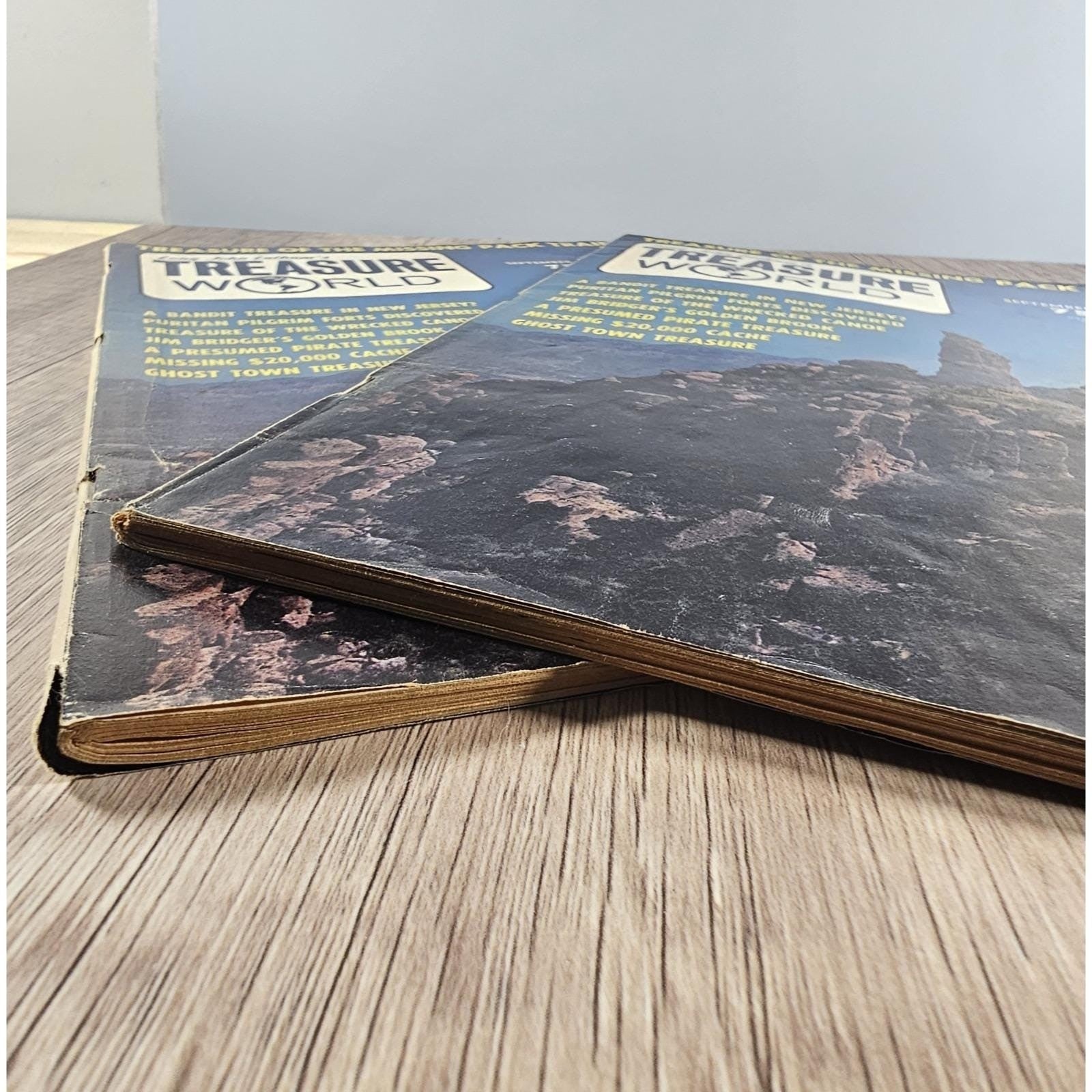 Vintage 1973 Treasure World Magazines Pair Long John Latham