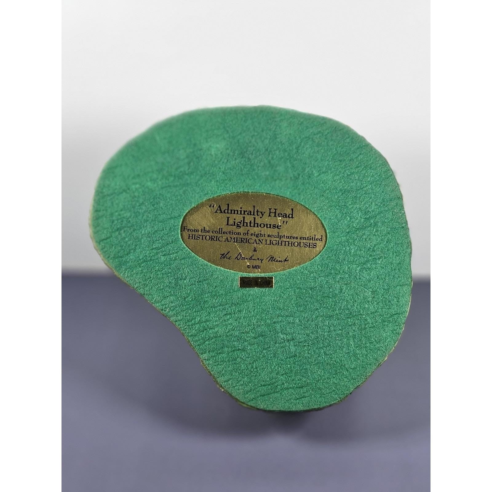 Danbury Mint Admiralty Head Lighthouse 1992 COA Coastal Decor