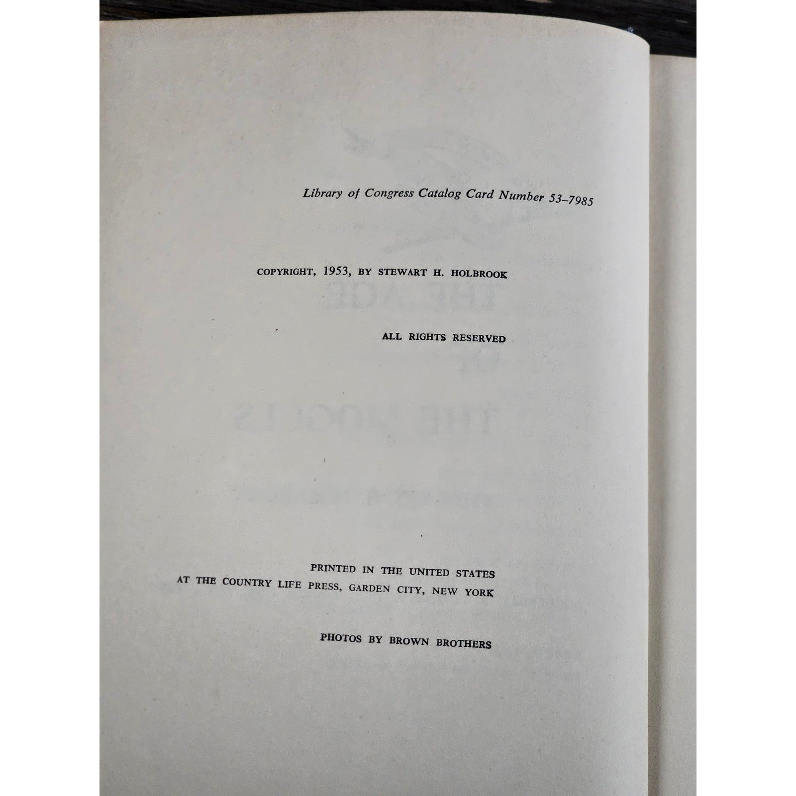 The Age of the Moguls 1953 Stewart H. Holbrook Hardcover History