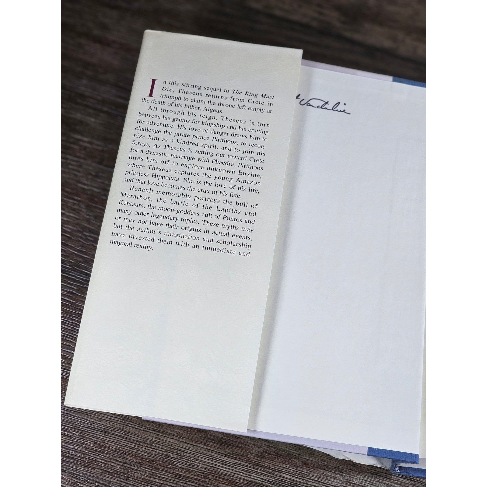 The Bull from the Sea Mary Renault 1992 HC Book of the Month