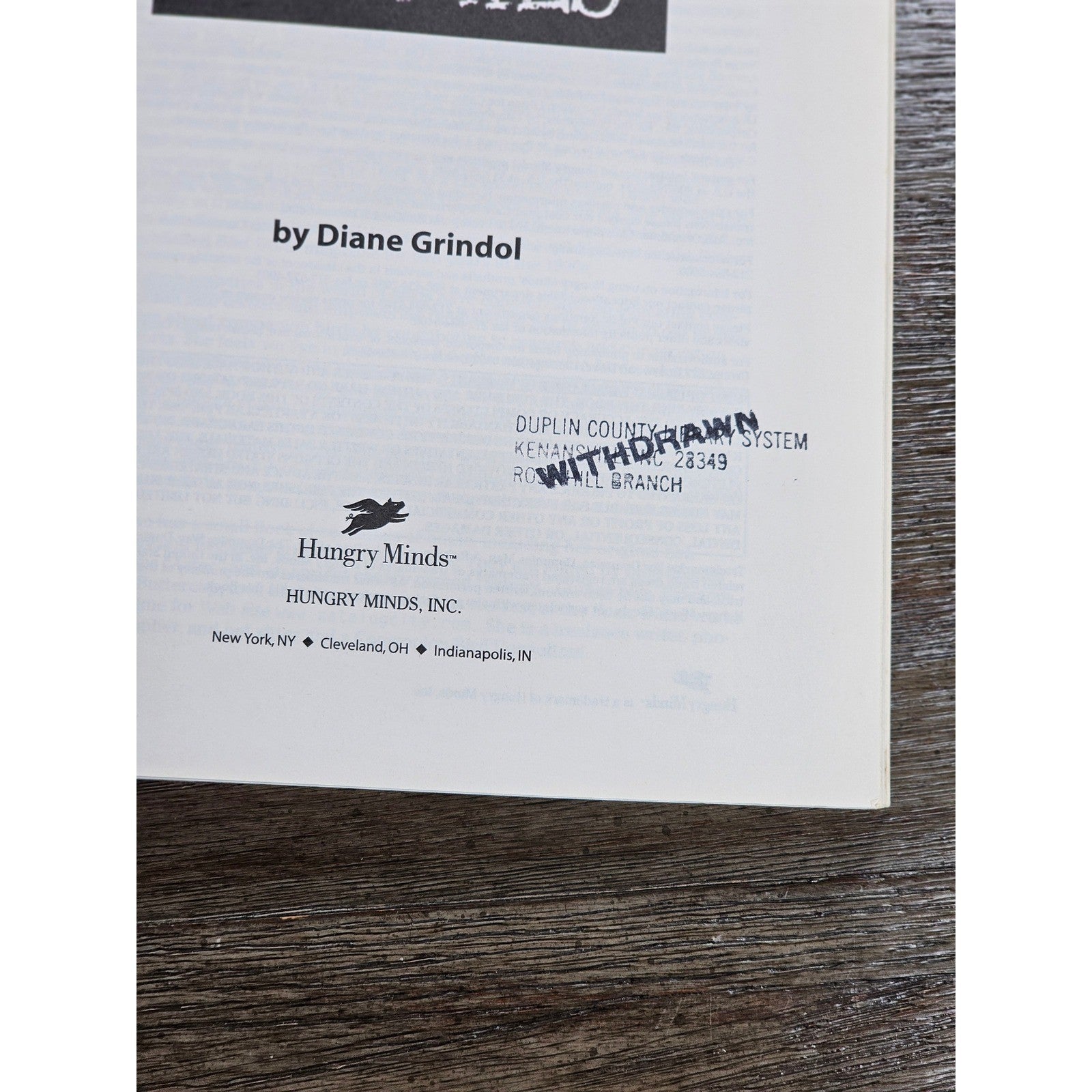 Cockatiels For Dummies by Diane Grindol 2001 Paperback Pet Care