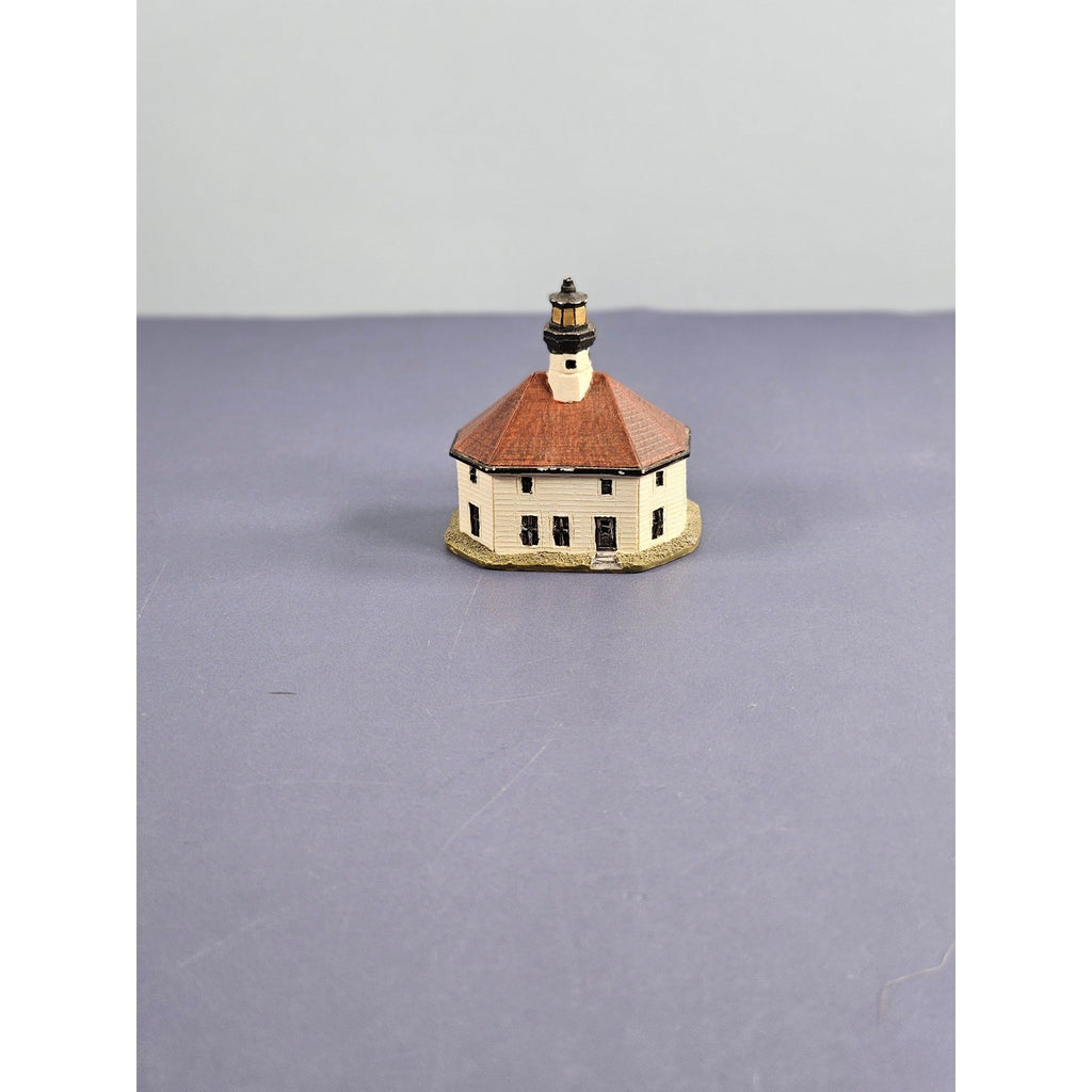 Lenox Eldred Rock Lighthouse Thimble Vintage Miniature Alaska Collectible