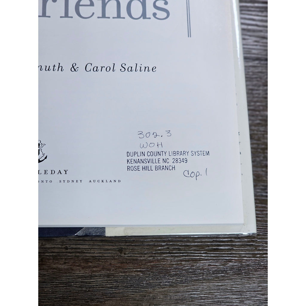 Best Friends Book 1998 First Edition Wuhlmuth Saline HC Gift