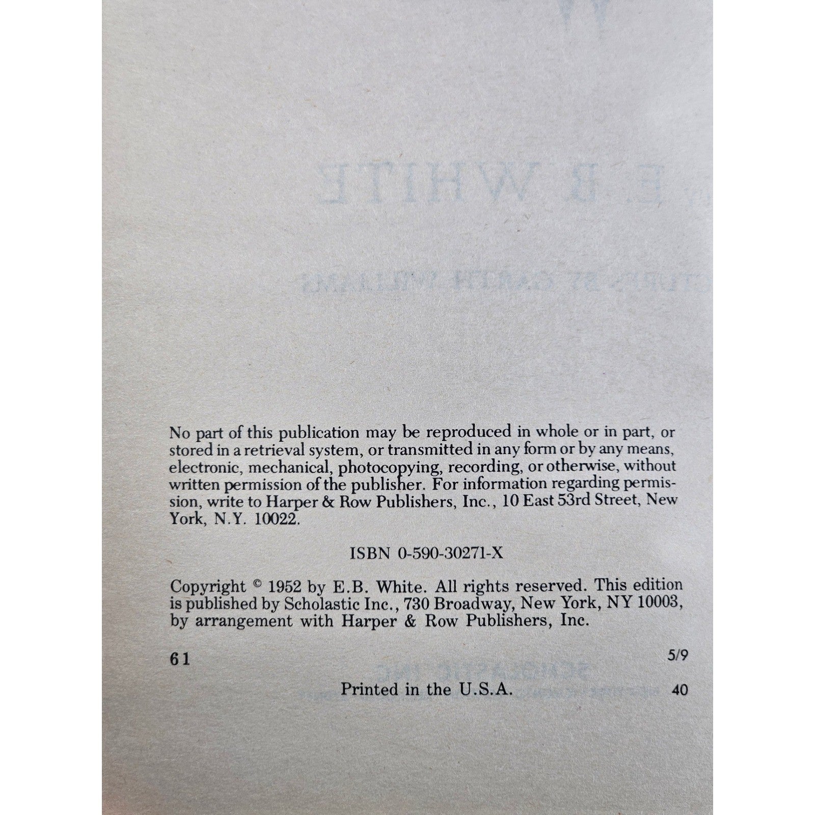 E.B. White Boxed Set 3 Books 1987 Scholastic Worn Slipcase