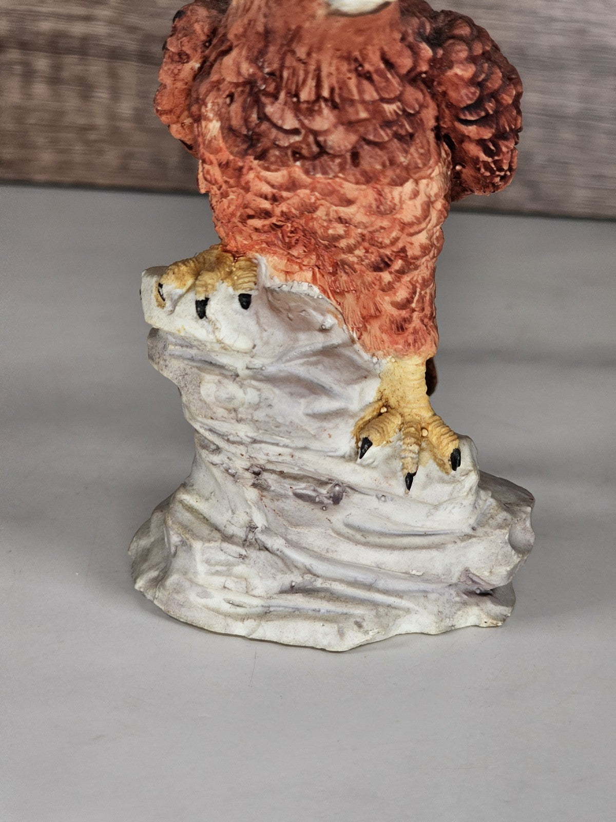 Vintage Ceramic Bald Eagle Figurine | 4" American Eagle Statue | Rustic Wildlife