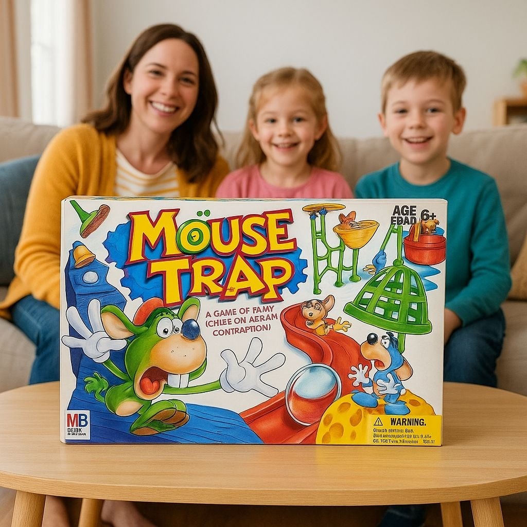 Mouse Trap Board Game By Hasbro & Milton Bradley - Complete Set For Ages 6+