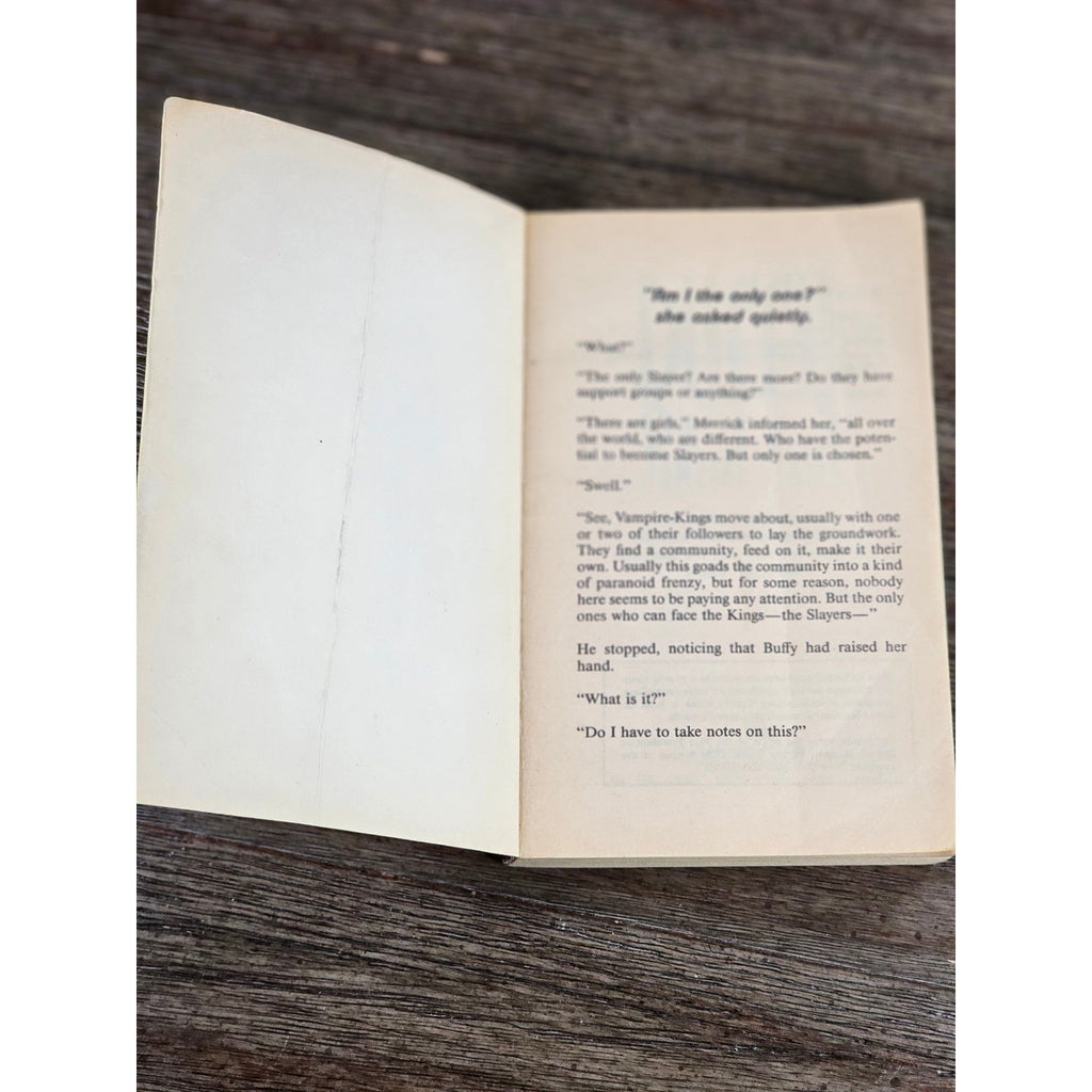 Buffy the Vampire Slayer 1992 Paperback Movie Novelization