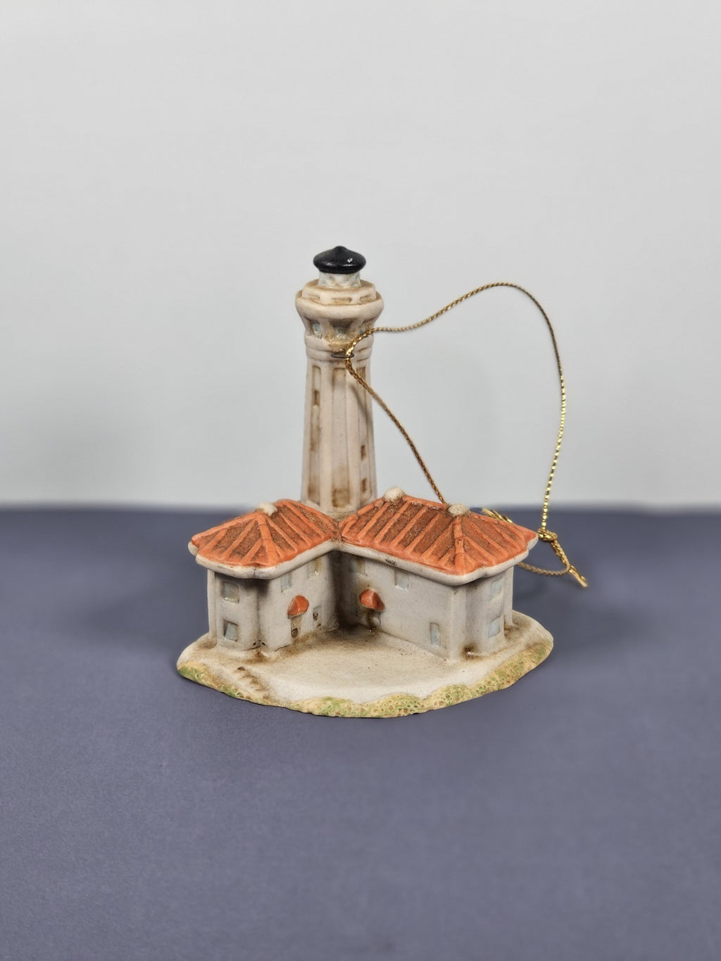 Lefton Alcatraz lighthouse hanging Christmas tree ornament 1998 12121