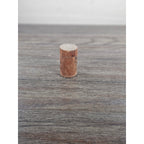 Antique Cork Cylinder Box Primitive Small Lidded Container 3.5"