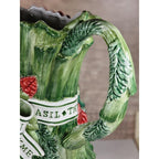 Vintage Fitz & Floyd Herb Garden Figural Asparagus Pitcher Mug  Lidded Box