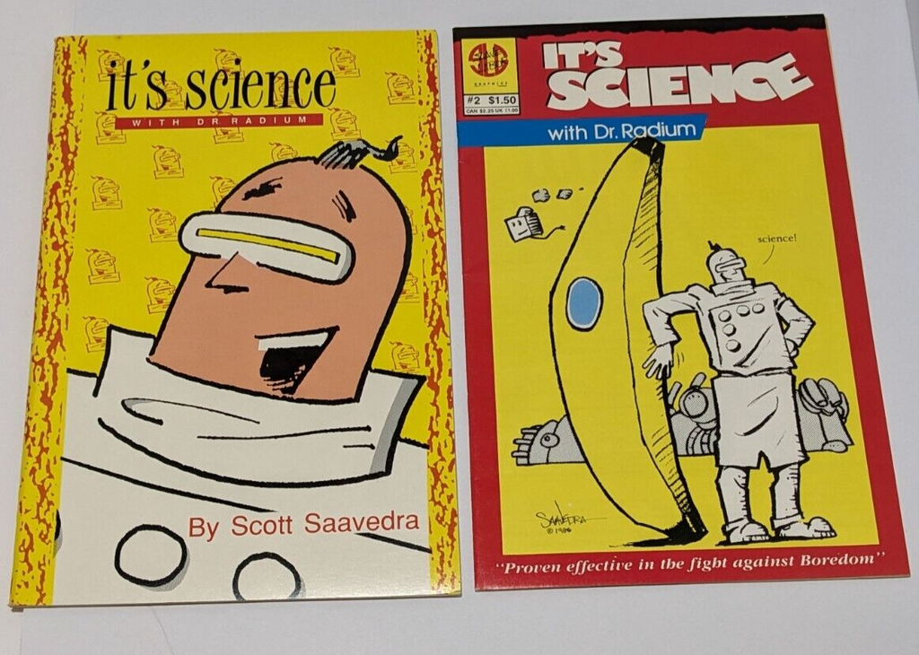 Lot of 2 Comics It's Science with Dr. Radium Book and Issue #2