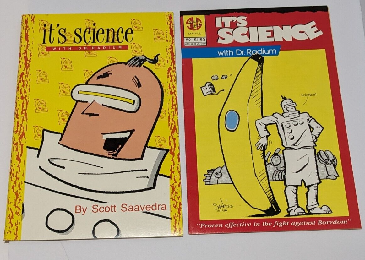 Lot of 2 Comics It's Science with Dr. Radium Book and Issue #2