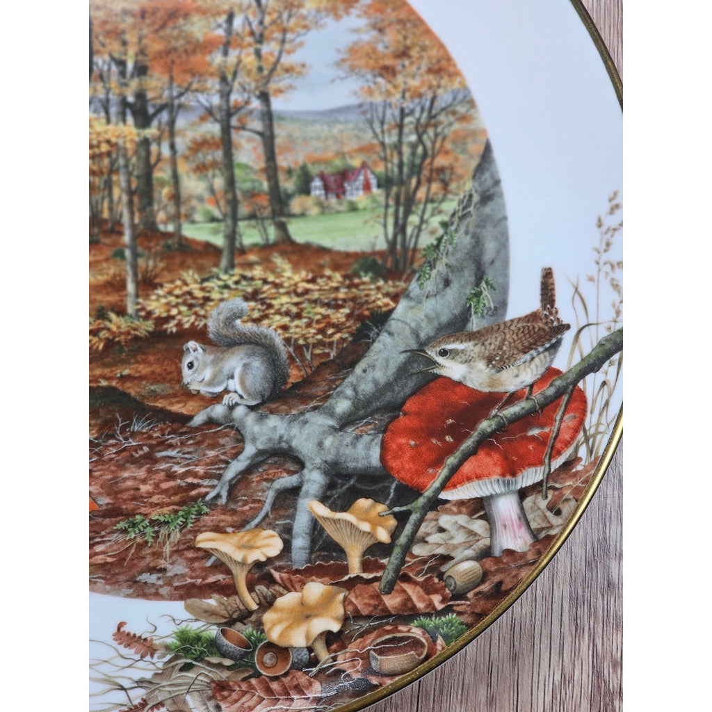 Franklin Porcelain Autumn Plate Colours of Autumn October Peter Barrett