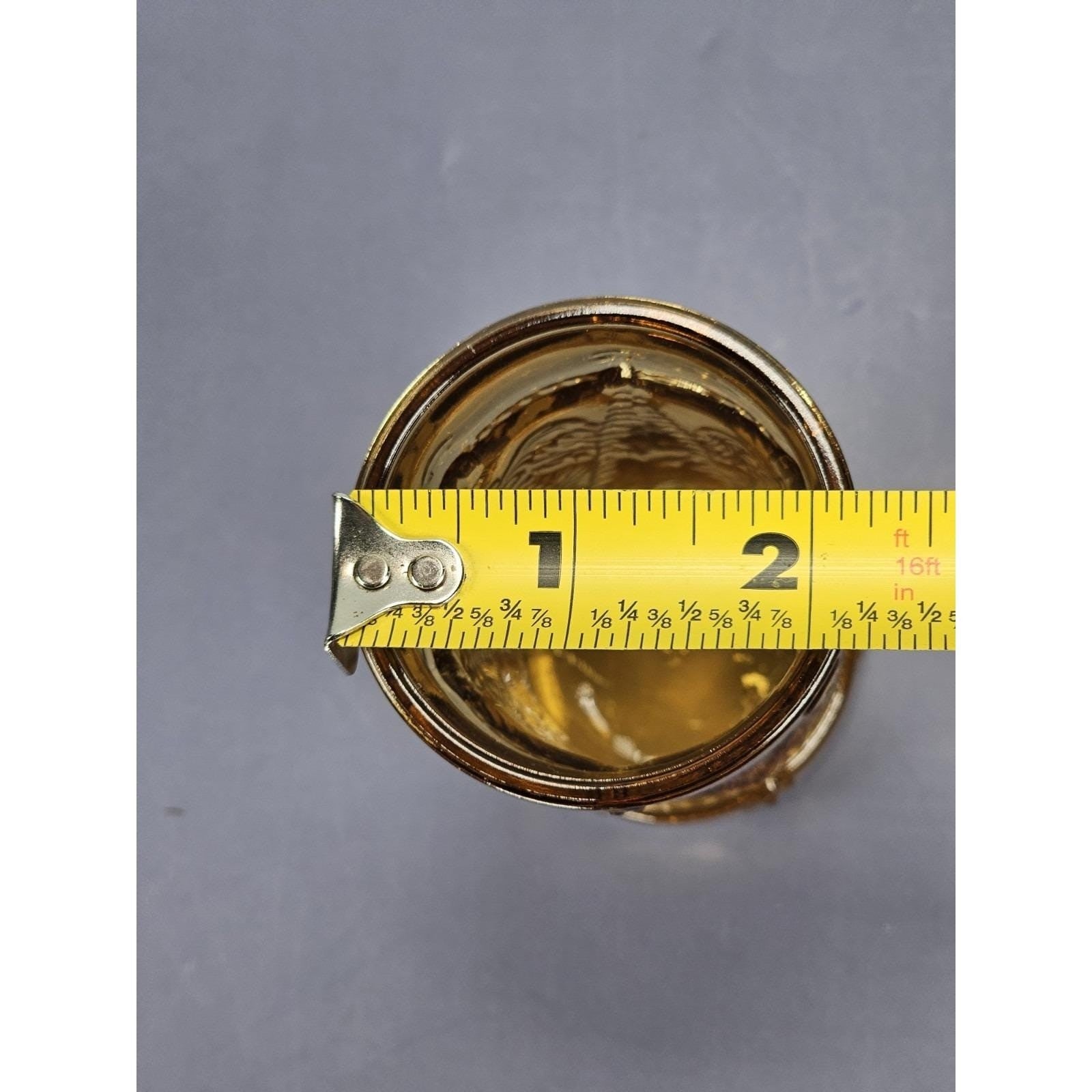 Vintage Wheaton Amber Eagle Juice Glass | 1970s New Jersey Glassware