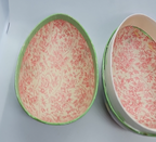 Vintage Paper Mache Egg Rabbit with Wheelbarrow Full of Eggs