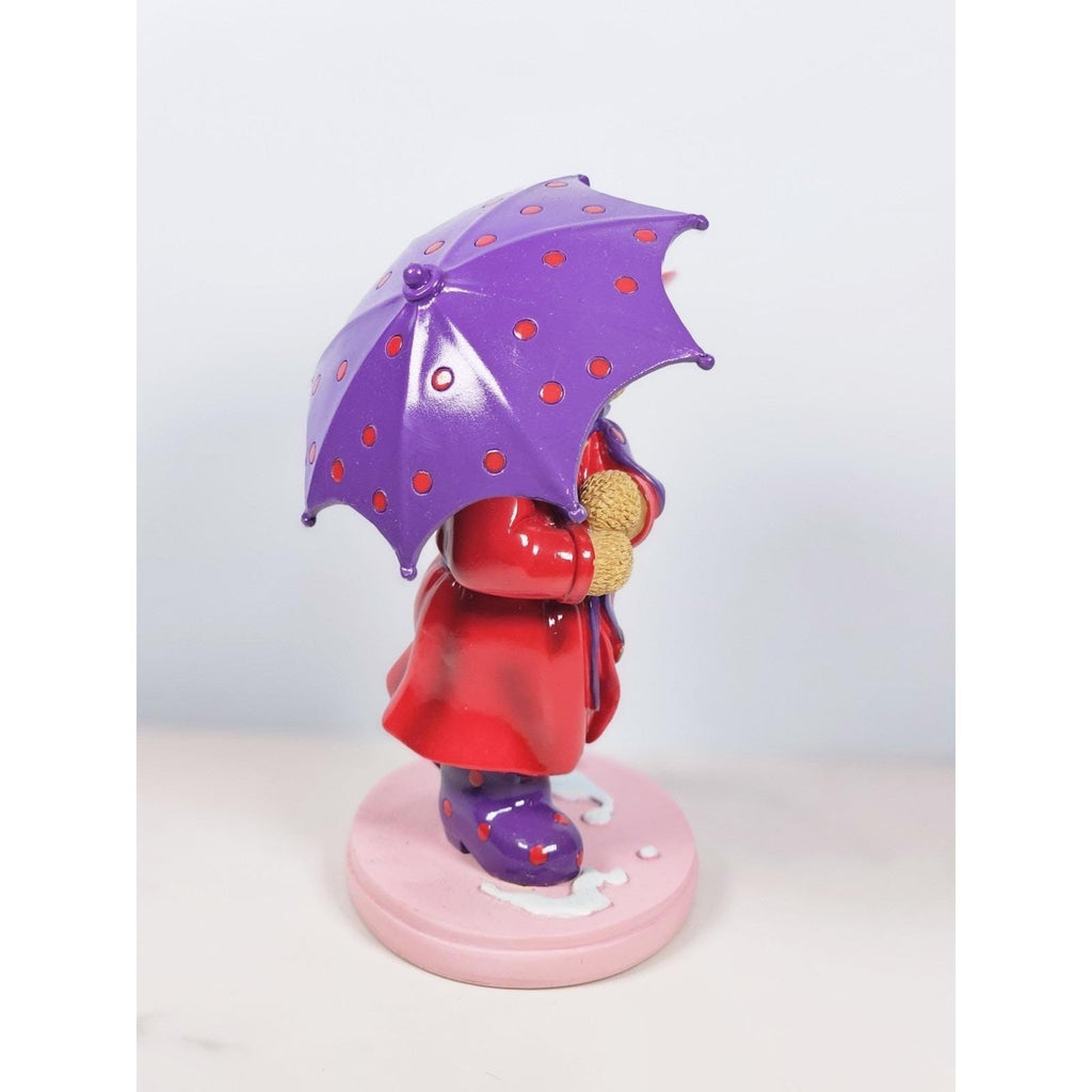 Hamilton Collection Happy Hatters Teddy Bear Figurine w COA Limited Edition