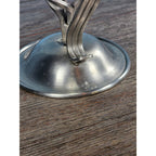 Vintage Bradford Exchange Solid Brass Candle Holder Twisted Stem Design