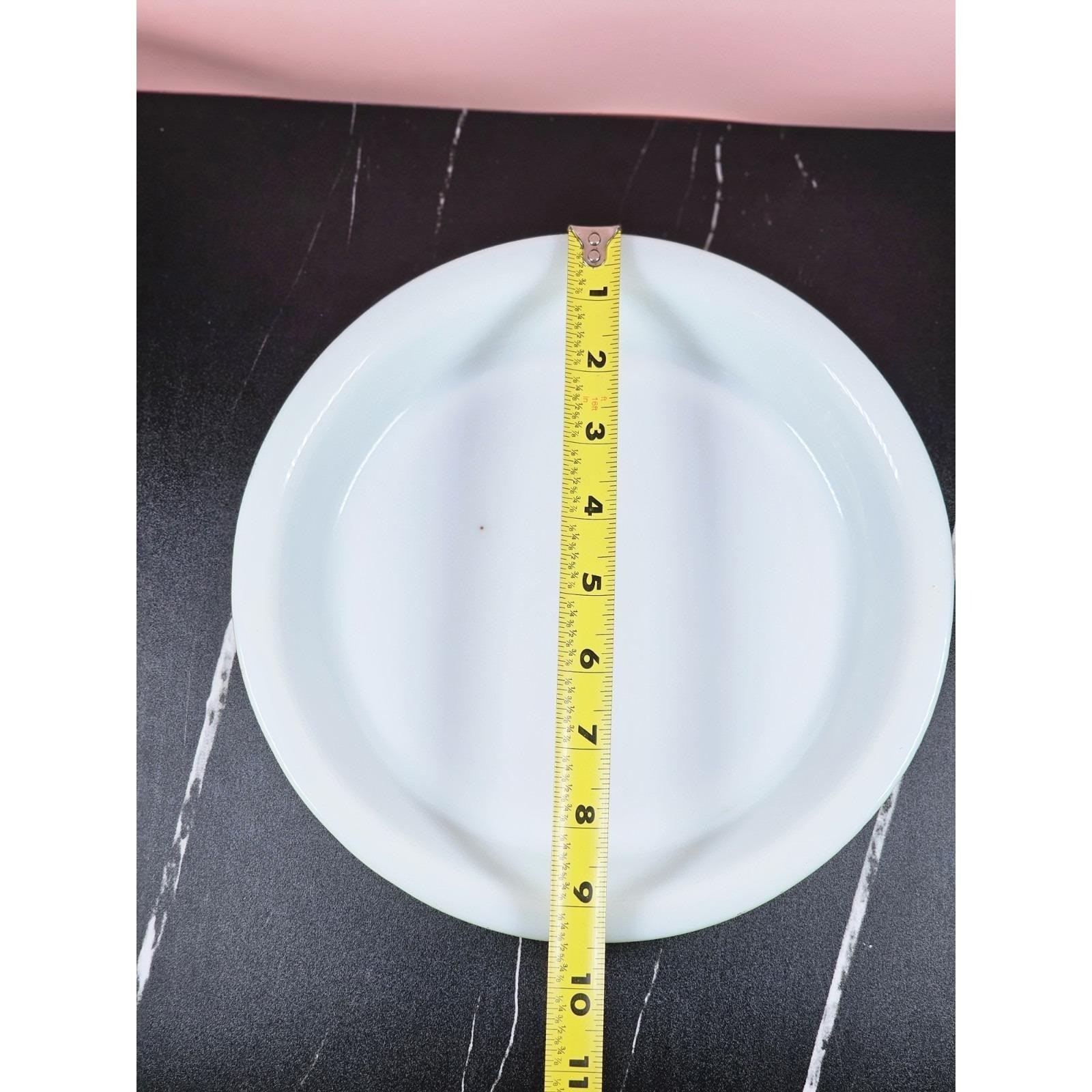 Vintage Pyrex Lime Green Pie Plate #909 Mid Century Ovenware USA