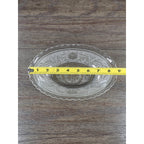 Anchor Hocking Sandwich Glass Oval Serving Bowl Scalloped Edge
