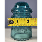 Vintage Hemingray No 9 Glass Insulator Blue May 2 1893