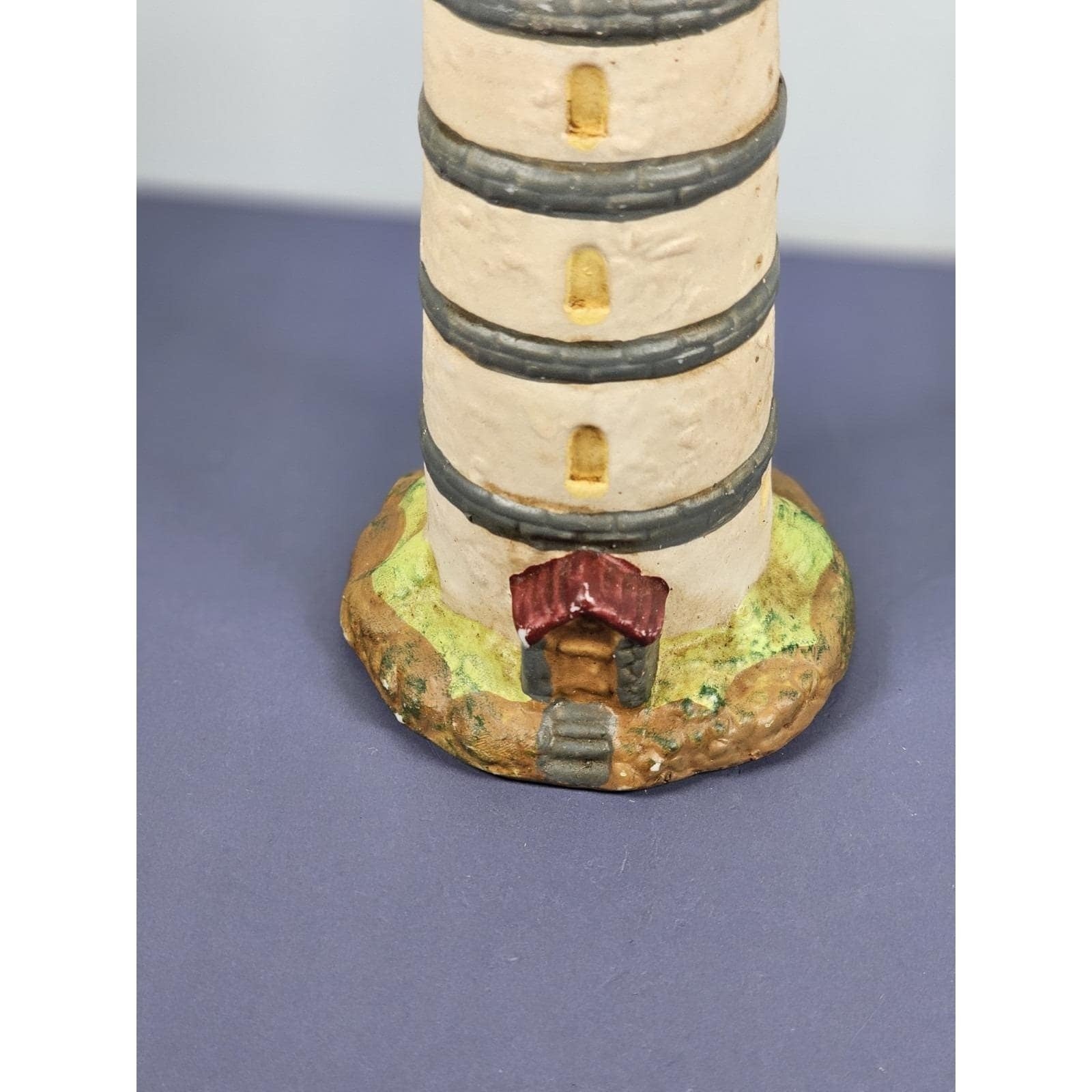 KS Collection Lighthouse Figurine Blue Stripe Nautical Decor