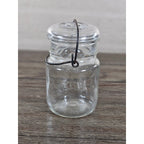 Vintage Ball Ideal Mason Jar 1 Pint Wire Bail Lid 5x3 Glass Jar