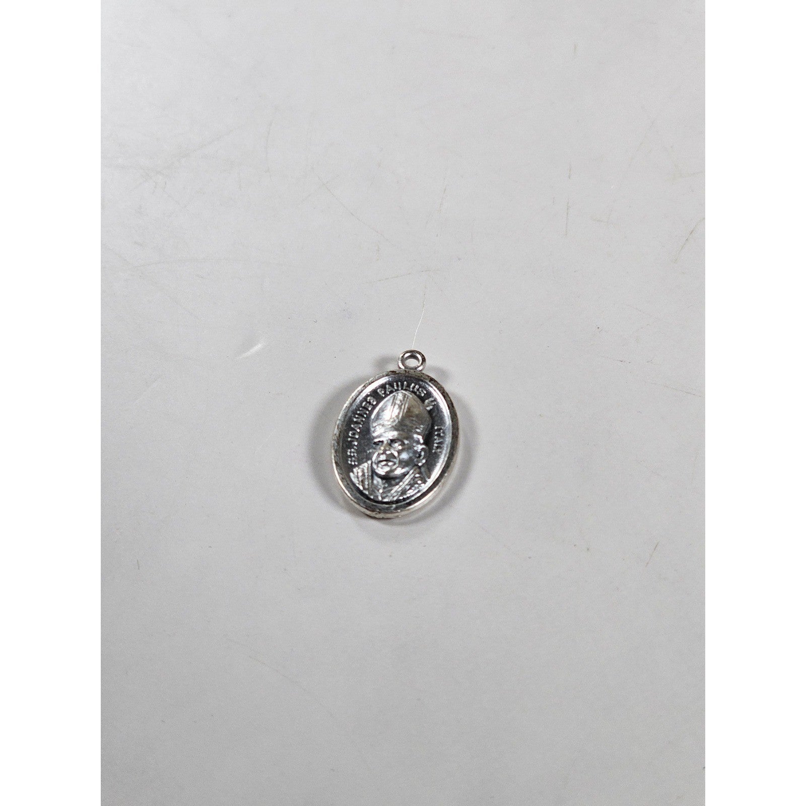 Vintage John Paul II Catholic Medal Pendant with Prayer Card