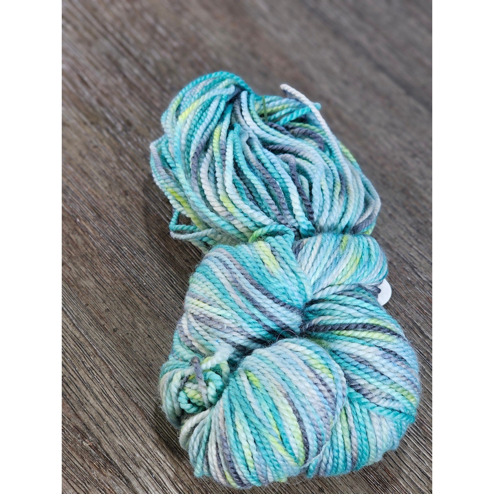 Handpainted Superwash Wool Yarn – Lagoon – ~130 Yards – Fingering Weight