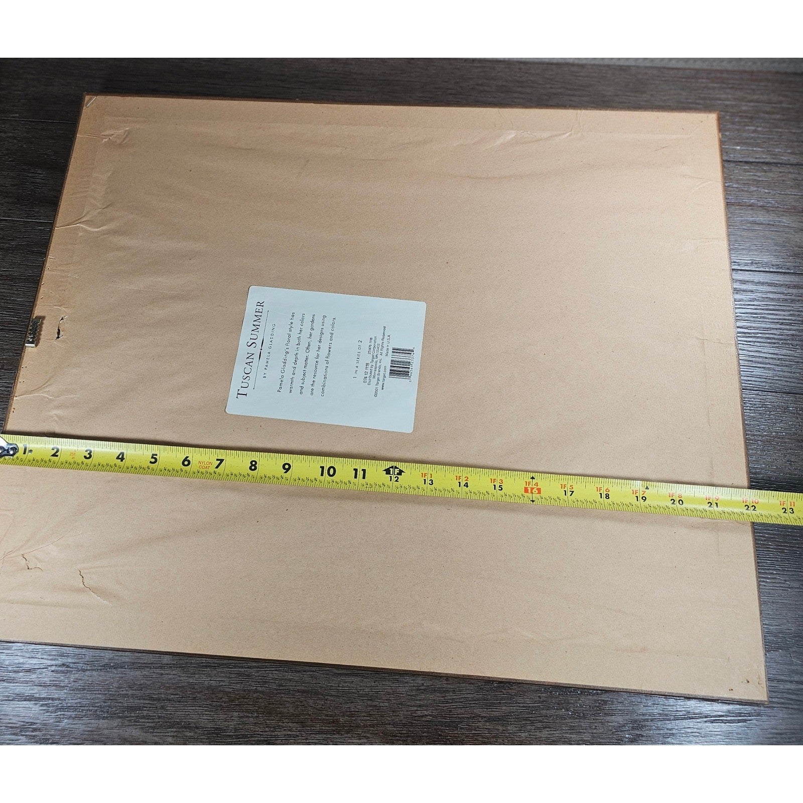 Tuscan Summer Floral Wall Art by Pamela Gladding Framed 18x22