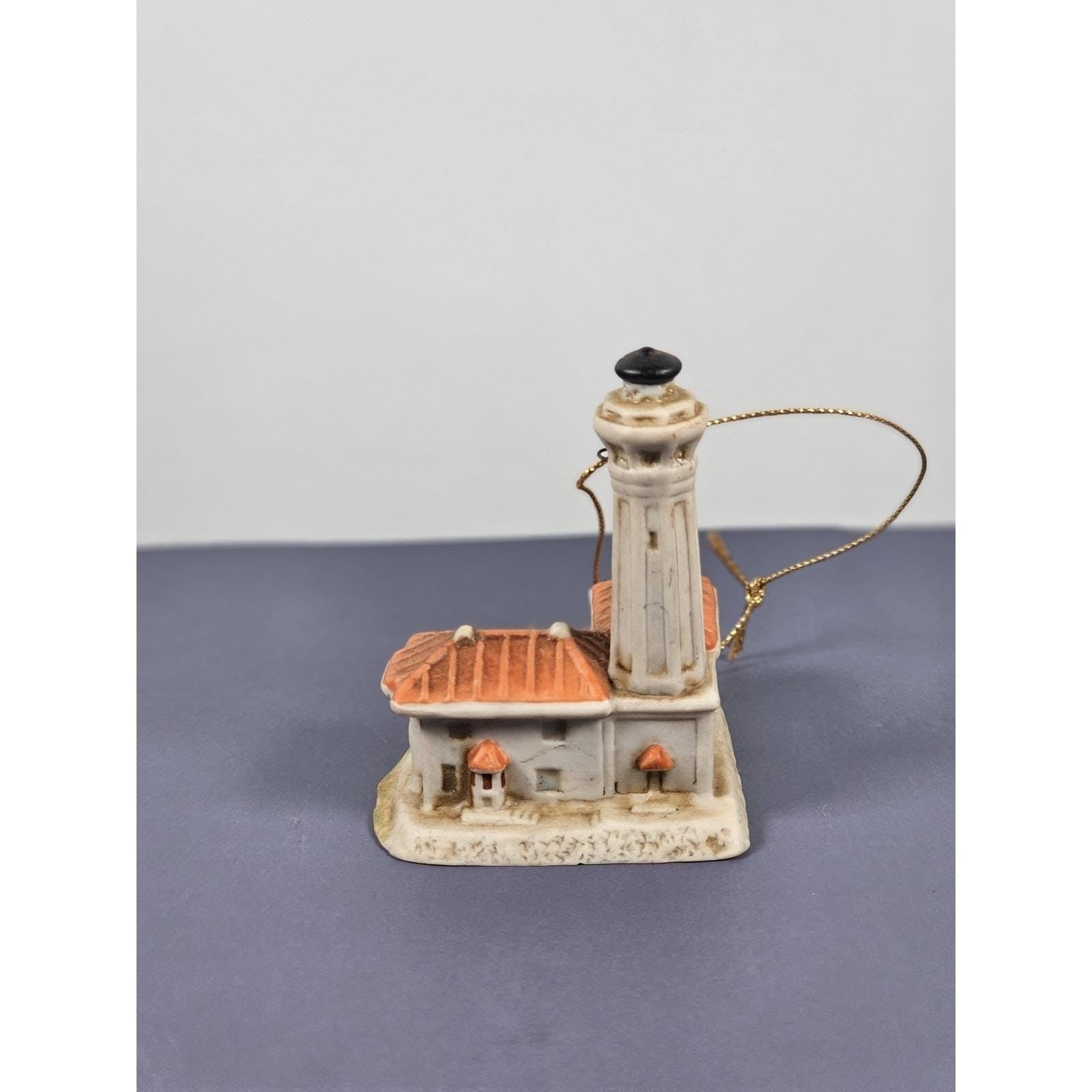 Lefton Alcatraz Lighthouse Ornament 1998 Coastal Decor Collectible
