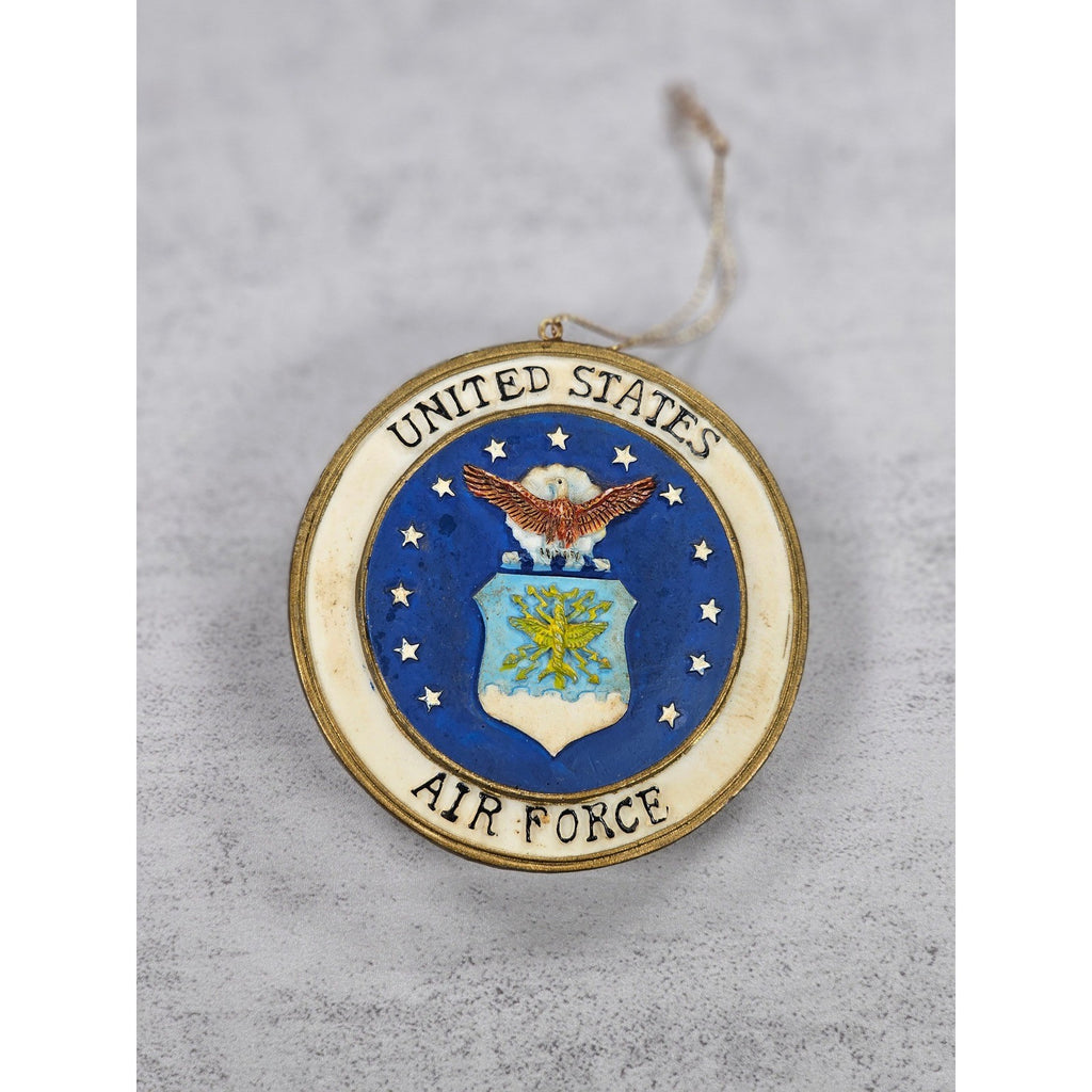 Vintage United States Air Force Ornament 1947 Seal Gold Tone