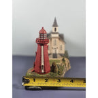 Danbury Mint La Martre Lighthouse Figurine COA Quebec