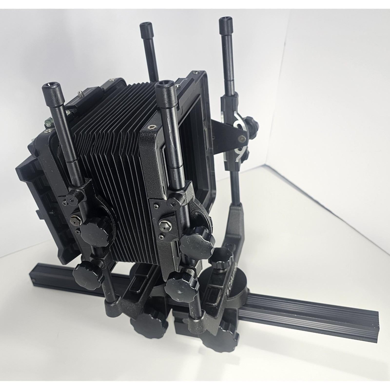 Calumet 4x5 Monorail View Camera w Film Holders & Lens Board