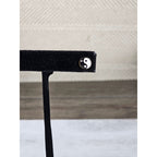 Vintage Yin Yang Stud Earrings Black White Enamel Round Posts