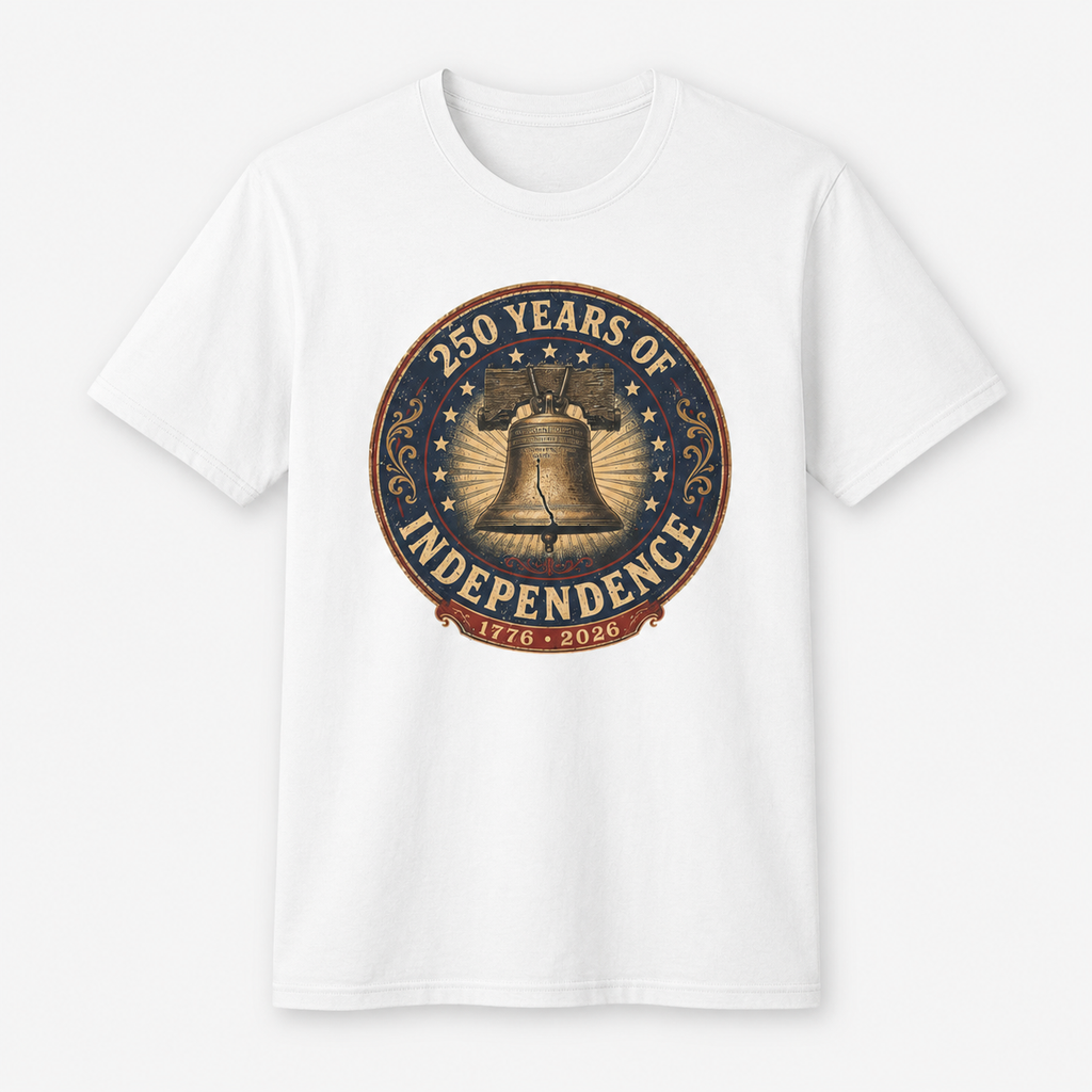 250 Years of Independence Shirt 1776 2026 Liberty Bell Patriotic Tee