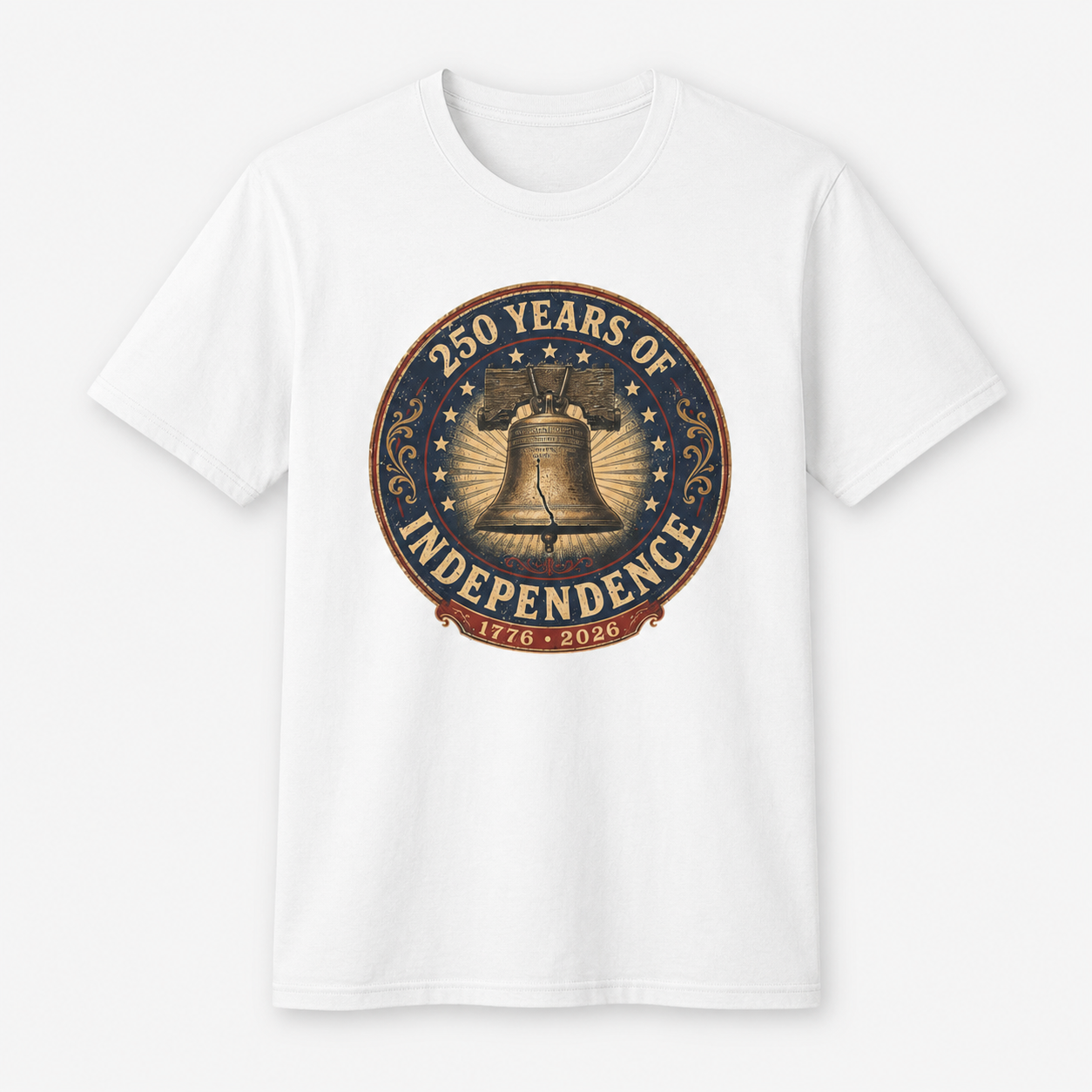 250 Years of Independence Shirt 1776 2026 Liberty Bell Patriotic Tee