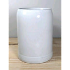 Vintage Gerz West Germany White Beer Stein Sculptural Hand Handle