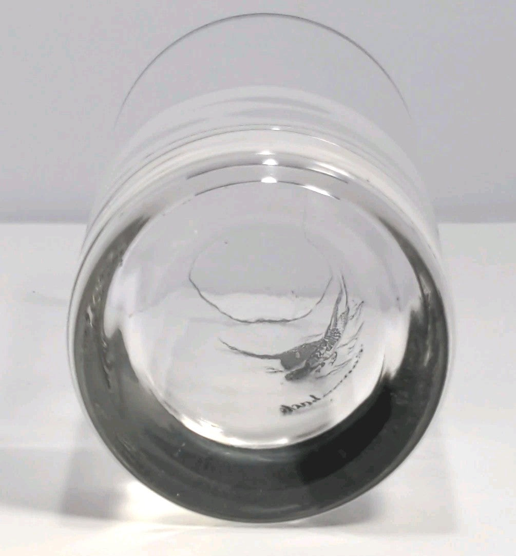 Vintage Federal Glass Silver Rimmed Sportsman Canvasback Highball Glass