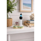 Resin Lighthouse Figurine Coastal Decor Mini Lighthouse Nautical Accent