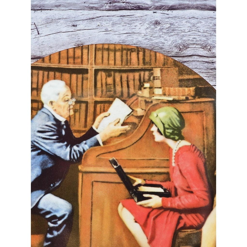 Vintage 1986 Norman Rockwell "The Professor" Plate 8.5" Knowles