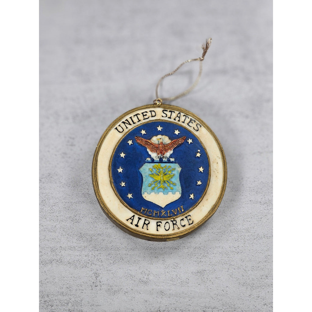 Vintage United States Air Force Ornament 1947 Seal Gold Tone