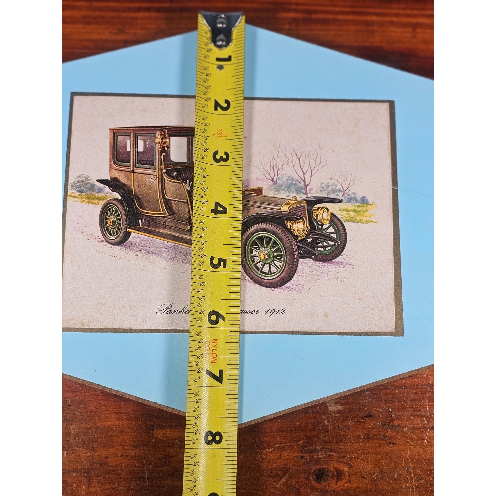 Vintage Panhard & Levassor 1912 Automobile Wall Plaque 11.5 x 8