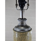 Vintage Textured Table Lamp 28.5" Tall Speckled Cream Base
