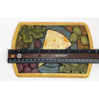 Vintage Joie de Vivre Cheese Board Grapes Resin Serving Tray 8x5