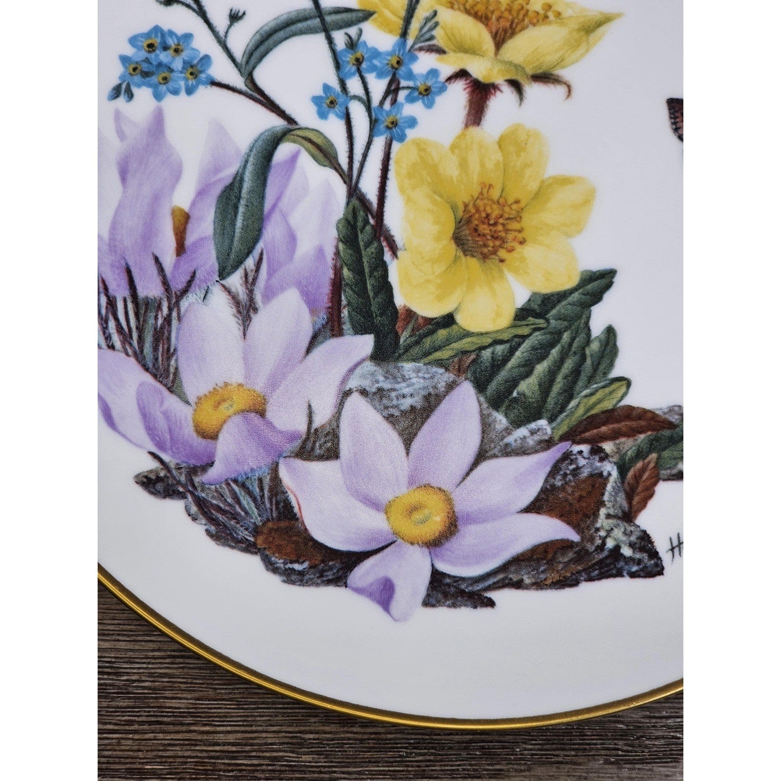 1978 Alaskan Wildflowers Plate Franklin Porcelain Sierra Club