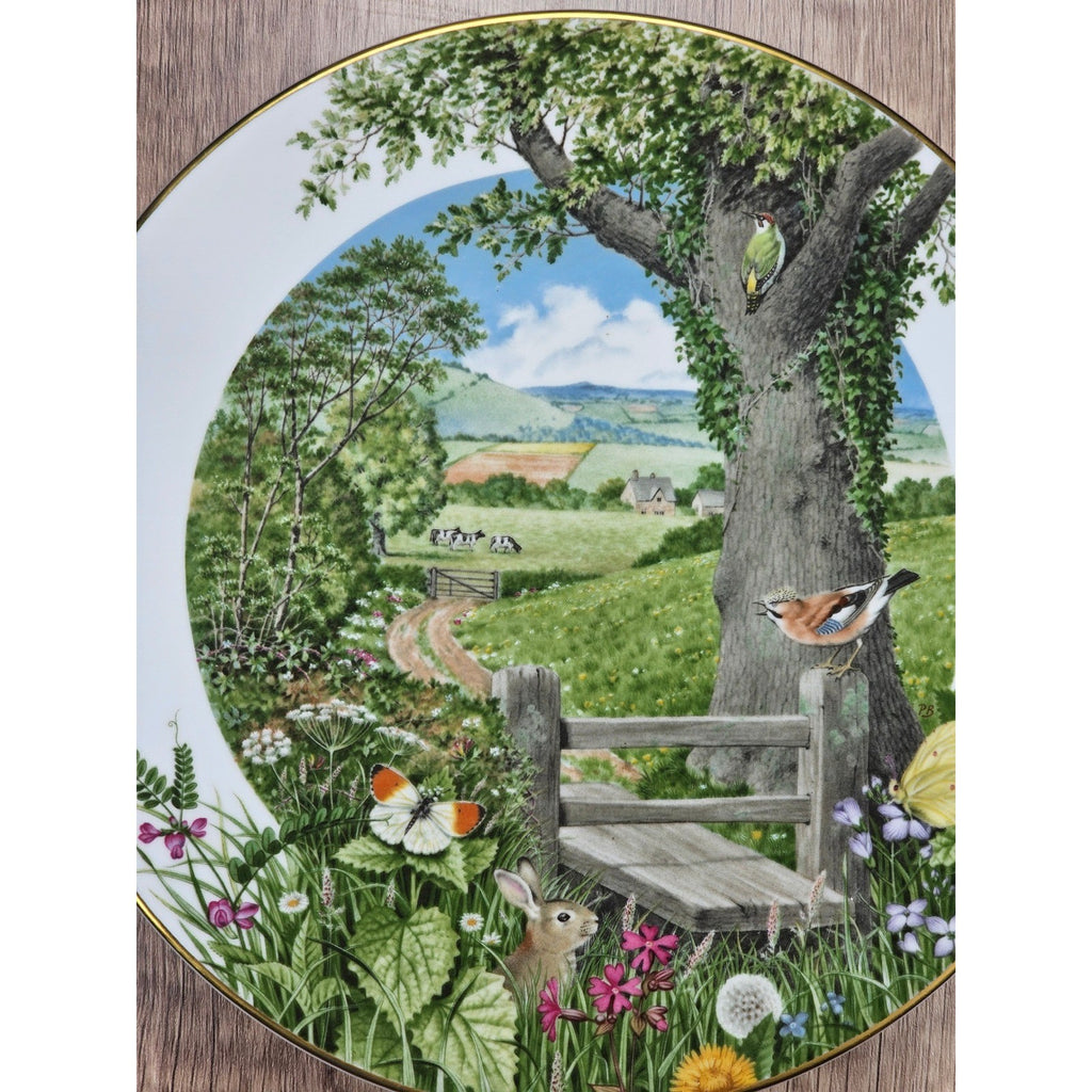 Vintage Franklin Porcelain Plate A Country Path in May Peter Barrett 9 Inch